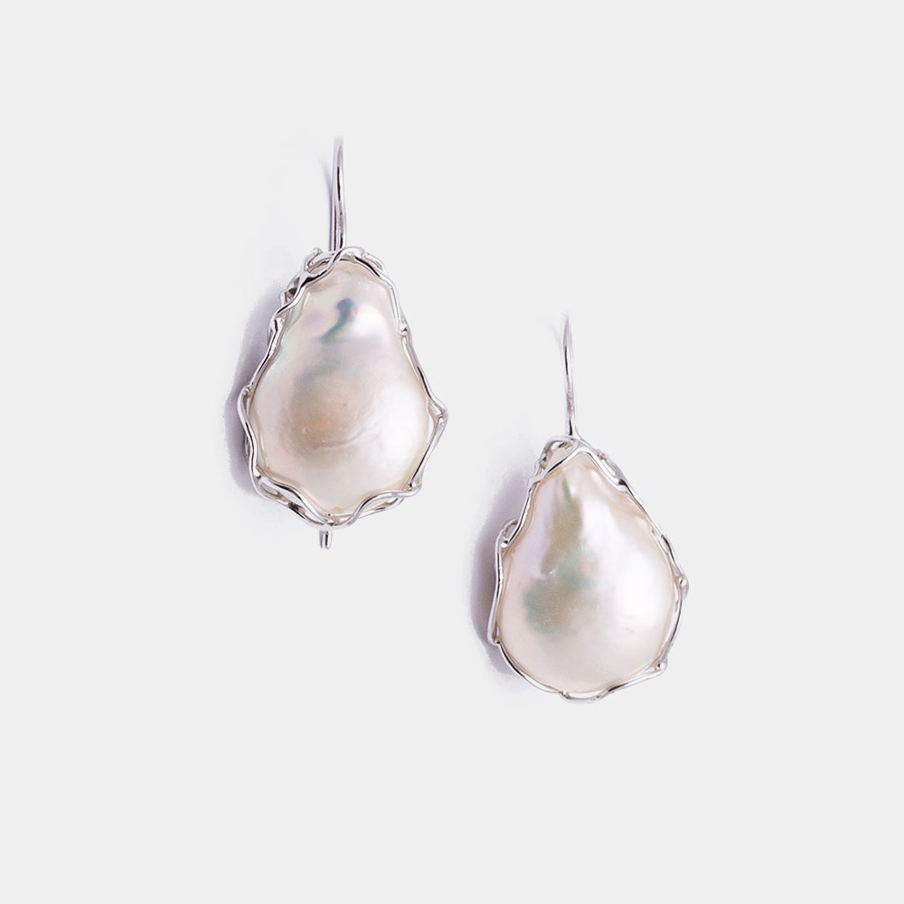 Orecchini A Perla Ovale Vintage - Minuscole Perle Bianche - Gioielli Per Donne E Ragazze - Matrimonio E Eleganza