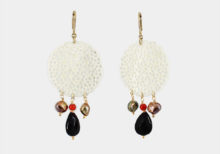 Orecchini in osso tondi