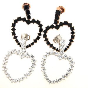 orecchini con cuori traforati