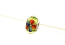 charm chaos murrina con fiore multicolor