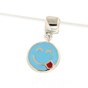 Chaos charm smile con linguaccia azzurro