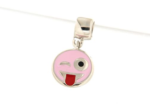 chaos charm emoticon con linguaccia rosa