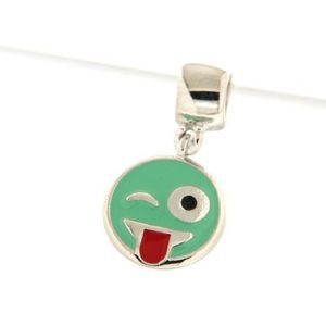 chaos charm emoticon con linguaccia verde