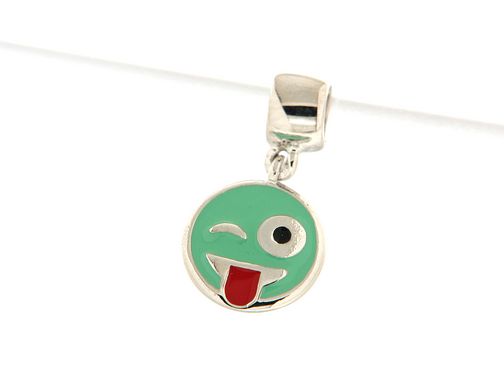 chaos charm emoticon con linguaccia verde