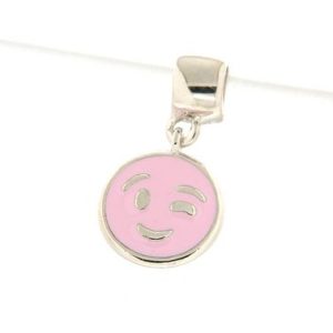 Chaos charm emoticon occhiolino rosa