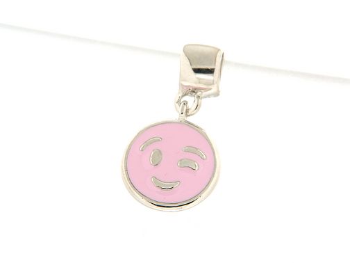 Chaos charm emoticon occhiolino rosa