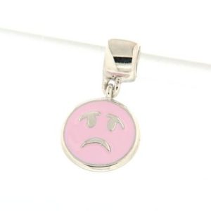 Chaos charm faccina triste rosa