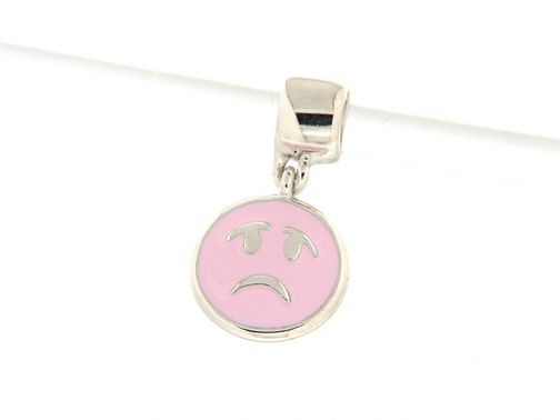 Chaos charm faccina triste rosa