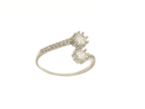 anello contrariè con zirconi