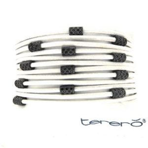 bracciale in pelle a dodici fili