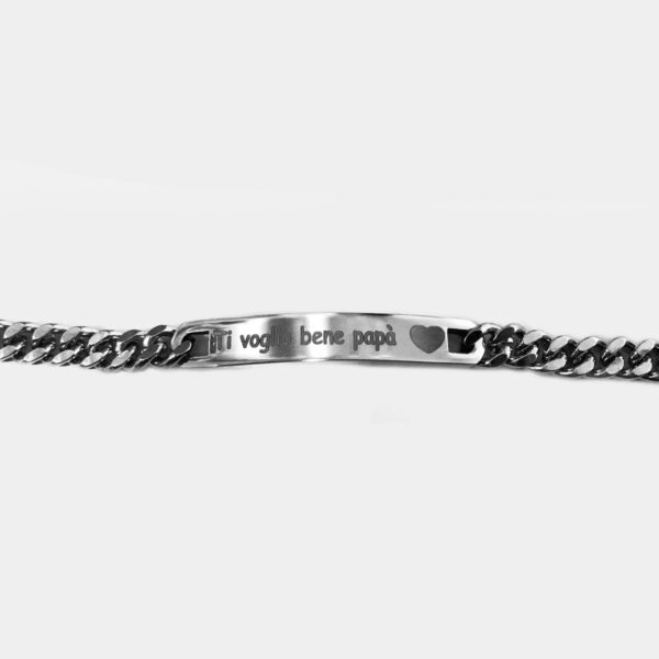 Bracciale in acciaio personalizzabile